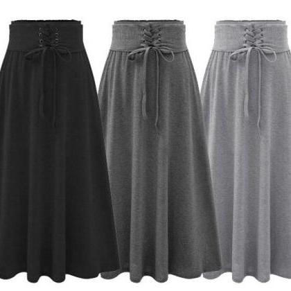 Fashion High Waist Bandage Skirts 8345(3 Colors)