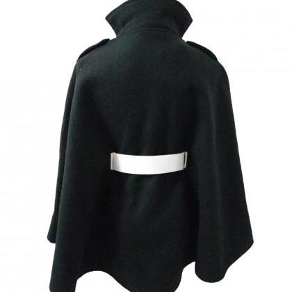 Designer Good Quality Double Breasted Cloak Wool..