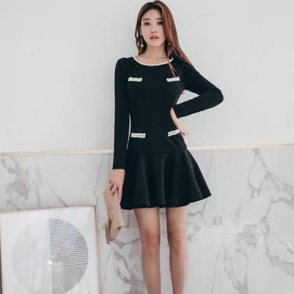 Luxury Black Long Sleeve Dress on Luulla