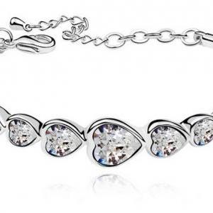 Fashion Austrian Love Crystal Bracelet..
