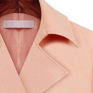 Women Essential Double Breasted Trench Coat - Pink