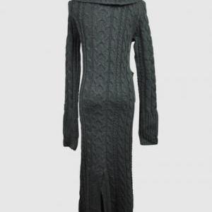 Turtleneck Long Sleeve Sweater Dress For Women -..
