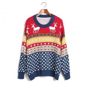 Cute Fashion Style Loose Women Knitting Sweater -..
