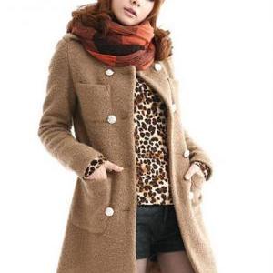 Double Breasted Cashmere Light Tan Coat