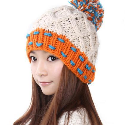 Shipping Women Hat For Winter Knitted Wool Fashion..