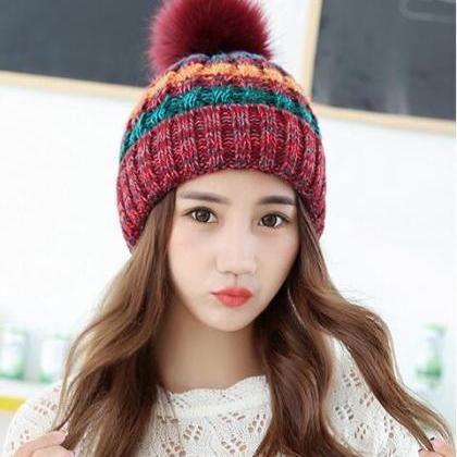  Cute Knitted Hat For Girls