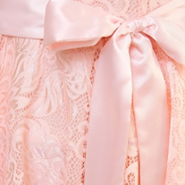 Sweet Short Sleeve Round Neck A Line Dress - Pink