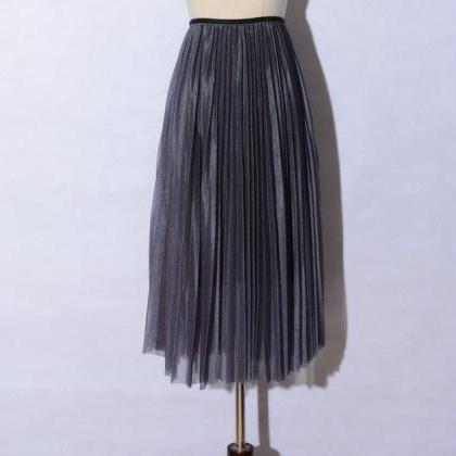 Summer Casual women pleated skirt