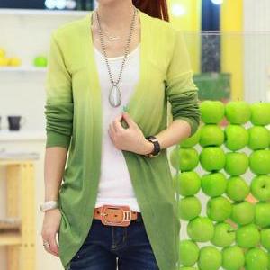 Fashion Long Sleeve S Grandualy Changing Colors..