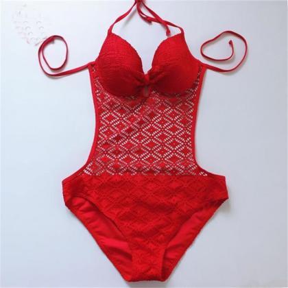 Comfortable Solid One Piece Swimsuit 5 Colors