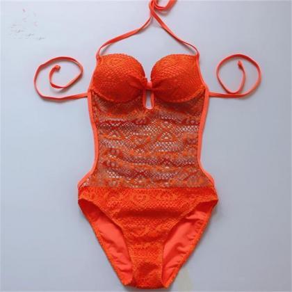 Comfortable Solid One Piece Swimsuit 5 Colors