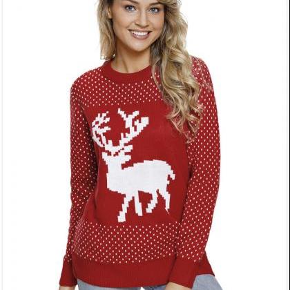 Casual Style Long Sleeve Christmas Sweater For..