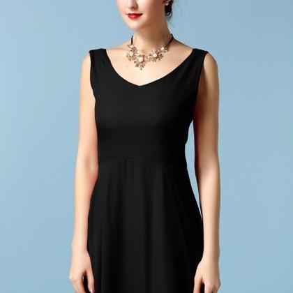 Lace Top Chiffon Skirt Maxi V-neck Dress Dusk
