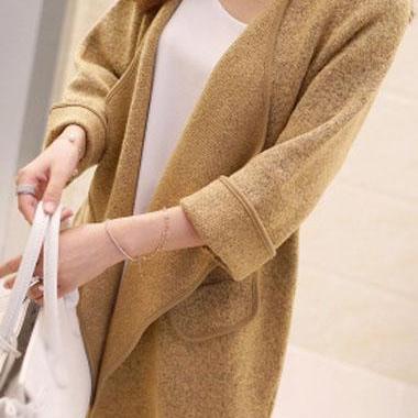 Charming Long Sleeve Pocket Design Coats (2..