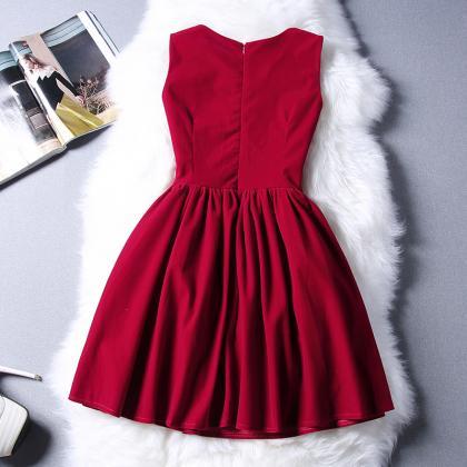 Designer Sleeveless Velvet Dress For..