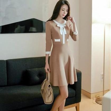 Elegant Fashion Style Half Sleeve Dress
