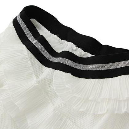 Cute Irregular High Waist Cake Skirt