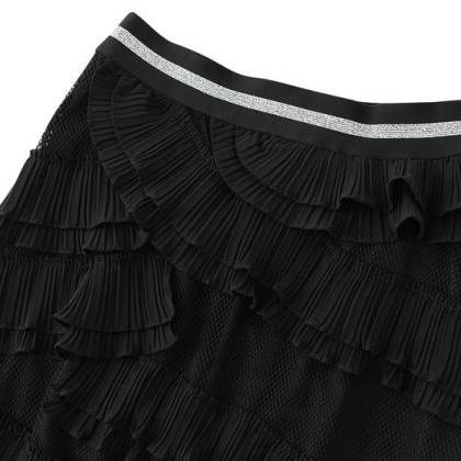 Cute Irregular High Waist Cake Skirt