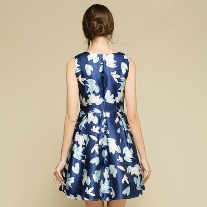 Good Quality Fashion Floral Sleeveless Dress