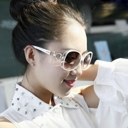 Fashion Gradient Sunglasses For Women - White