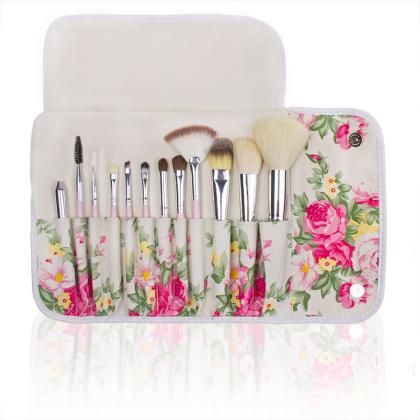 High Quality 12 Wool Makeup Brushes Set With..