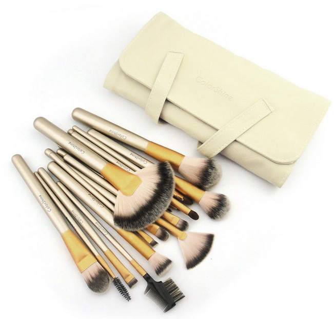 High Quality 18 Pcs Professional Beauty Makeup Brush Set With Bag