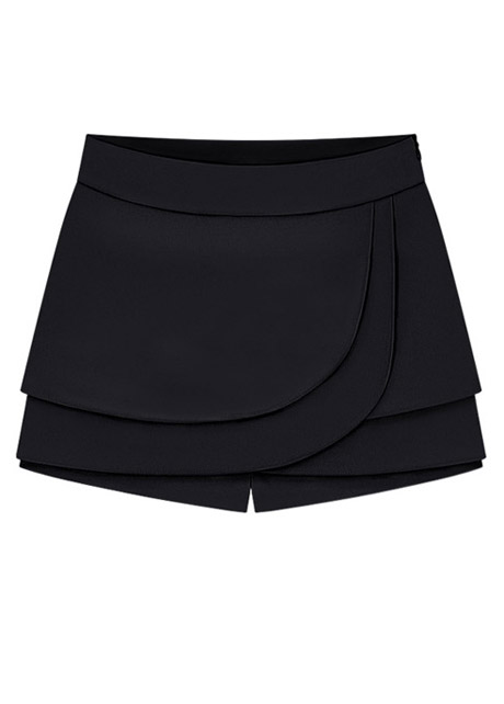 Fashion High Waisted Shorts For Woman - Black
