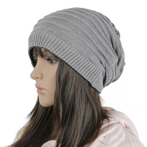 Free shipping Women Knitted Hat Cap - Grey