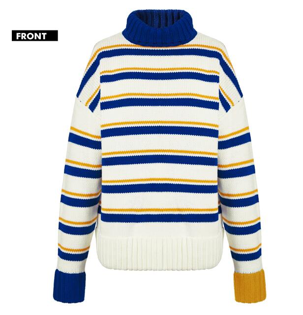 Striped Loose Sweater For Women