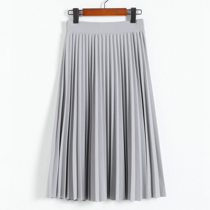 Elegant Summer Chiffon Women Pleated Long Skirts