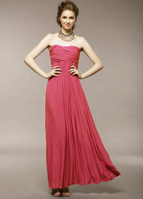Amazing Twist Bust Pleated Waist Sleeveless Cotton Maxi Dress - Red