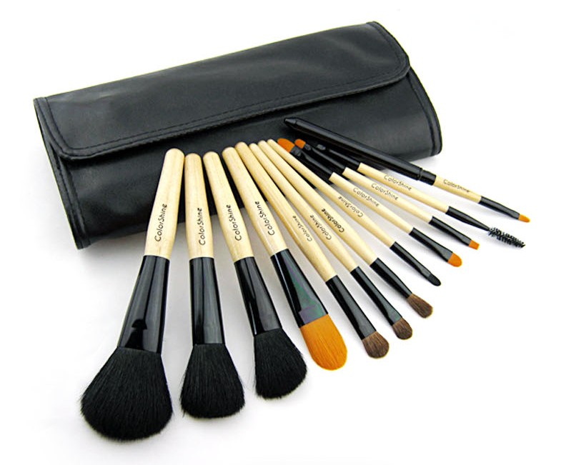 High Quality Makeup brush set colorshine 12 cosmetic brush set professional makeup tools makeup tools