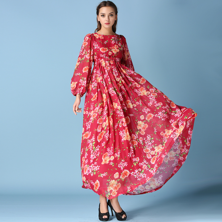 Floral Chiffon Dress