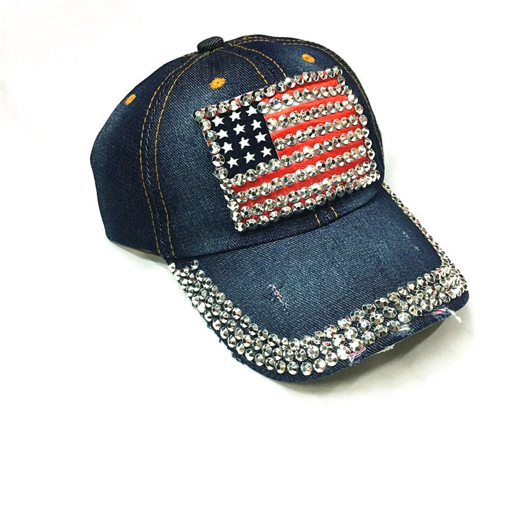 The American Flag Diamond Baseball Cap Hat