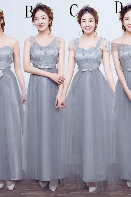 Fashion new Strapless Dress - Grey