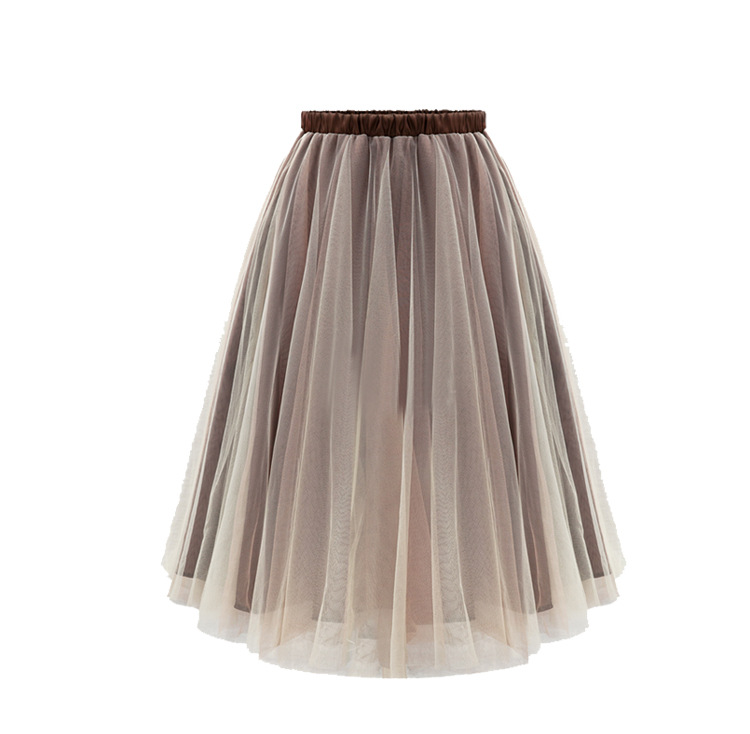 Free Shipping Gauze High Waist Skirt on Luulla